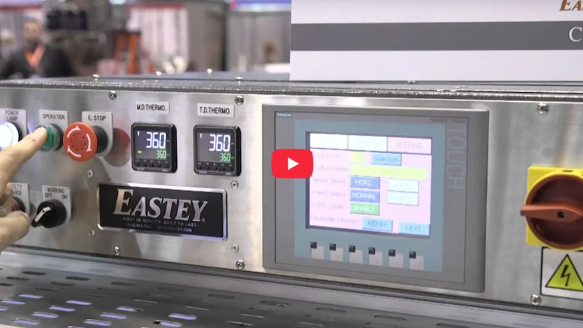 Industrial control panel with digital display.