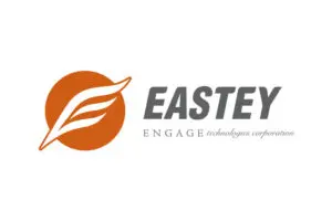 Eastey Technologies Corporation logo with leaf design.