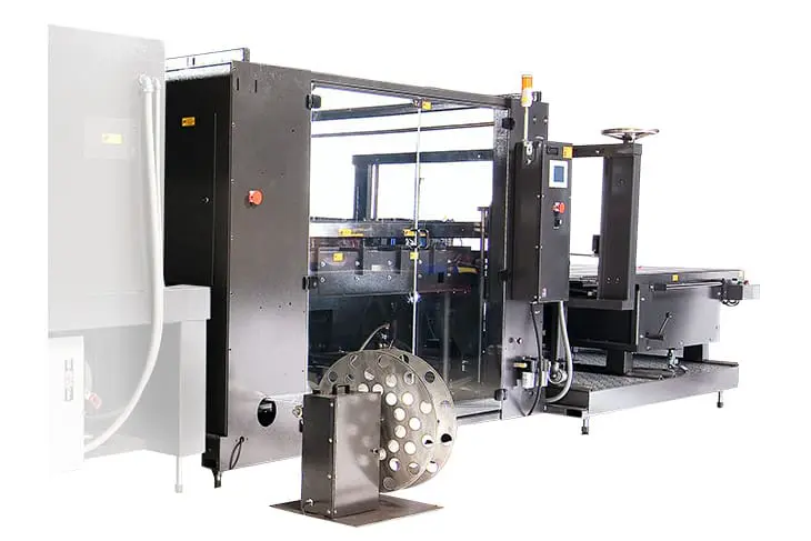 Large industrial printing machine with metal components.