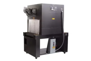 Industrial machine with attached fan and hose.
