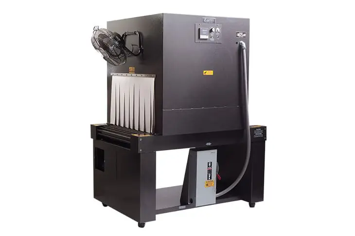 Industrial machine with attached fan and hose.