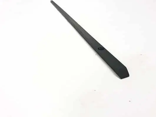Black plastic stake on white background.