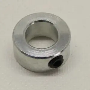 Metal collar with a screw on side.