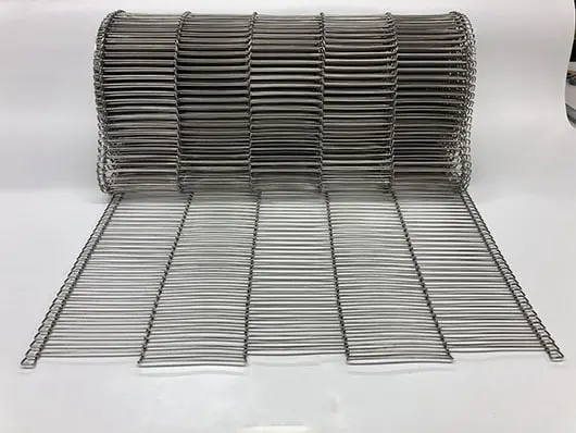 Roll of stainless steel wire mesh.