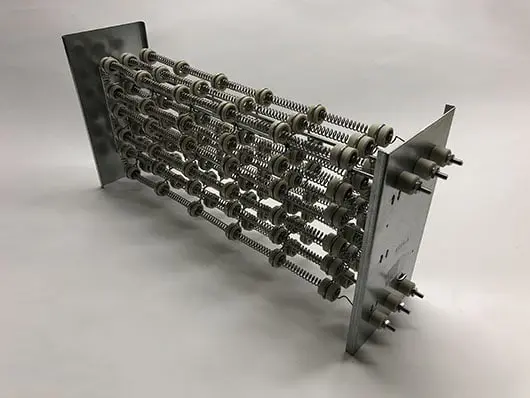 Here's a short alt tag for the image: Industrial heating element assembly.