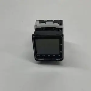 Black digital temperature controller.