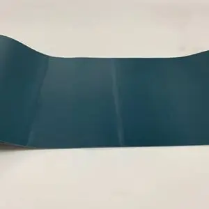 Green vinyl sheet on white background.
