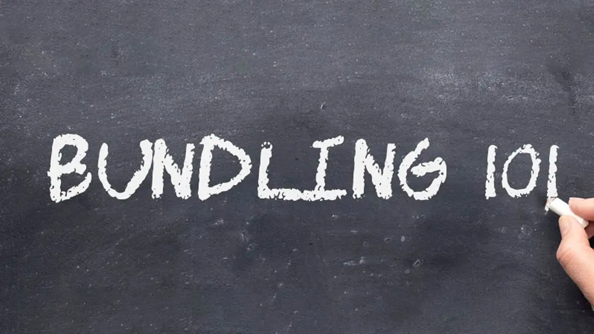 Bundling 101 written on a chalkboard.