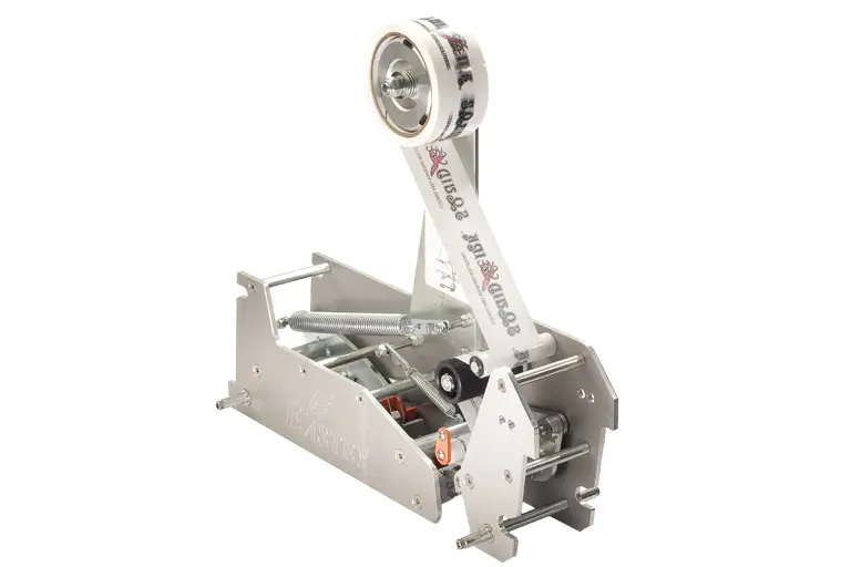 Here's an alt tag for the image: Custom-branded tape dispenser machine.