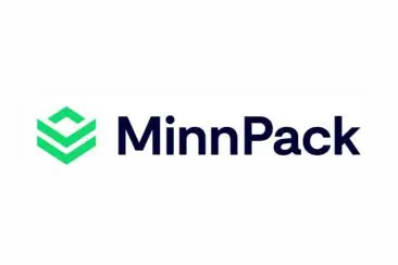 MinnPack logo with green geometric design.
