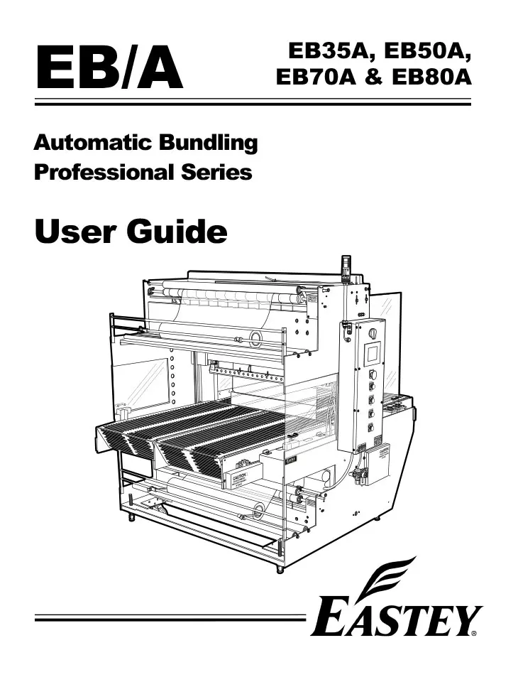 Eastey automatic bundling machine user guide cover.