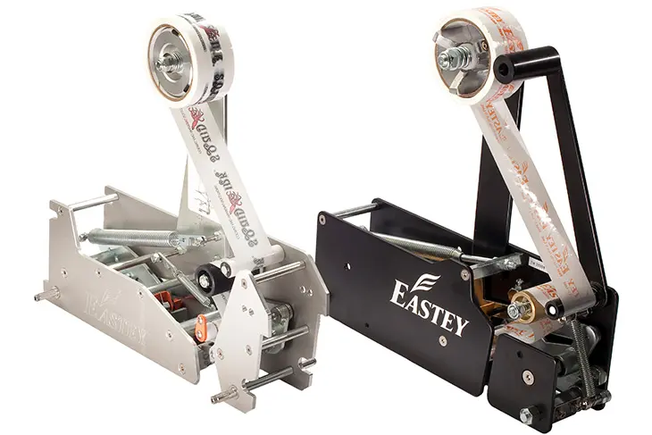 Top and bottom tapeheads of the Easy Packer