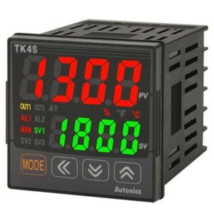 Digital temperature controller with LED display.