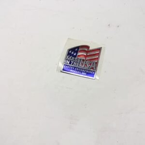 Made in the USA sticker.