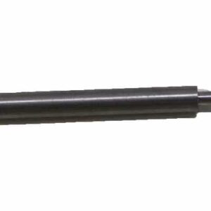 Metal cylindrical rod on white background.