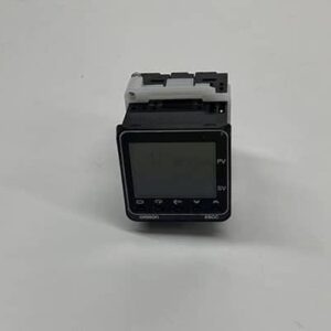 Black digital temperature controller.