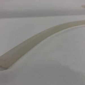 Off-white silicone rubber tubing.