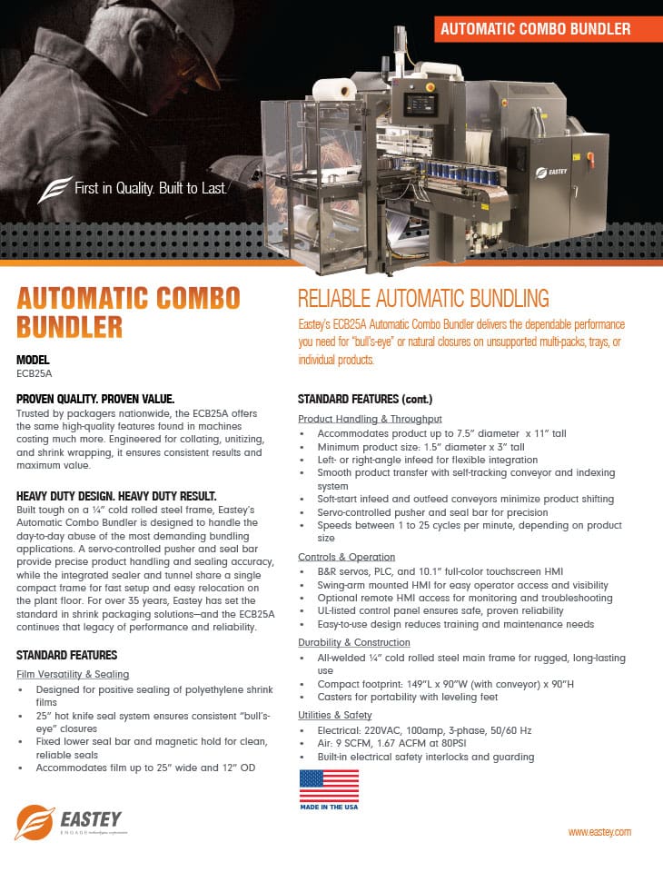 Auto combo bundler brochure